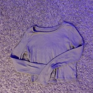 Cream colored, long sleeve, American Eagle shirt